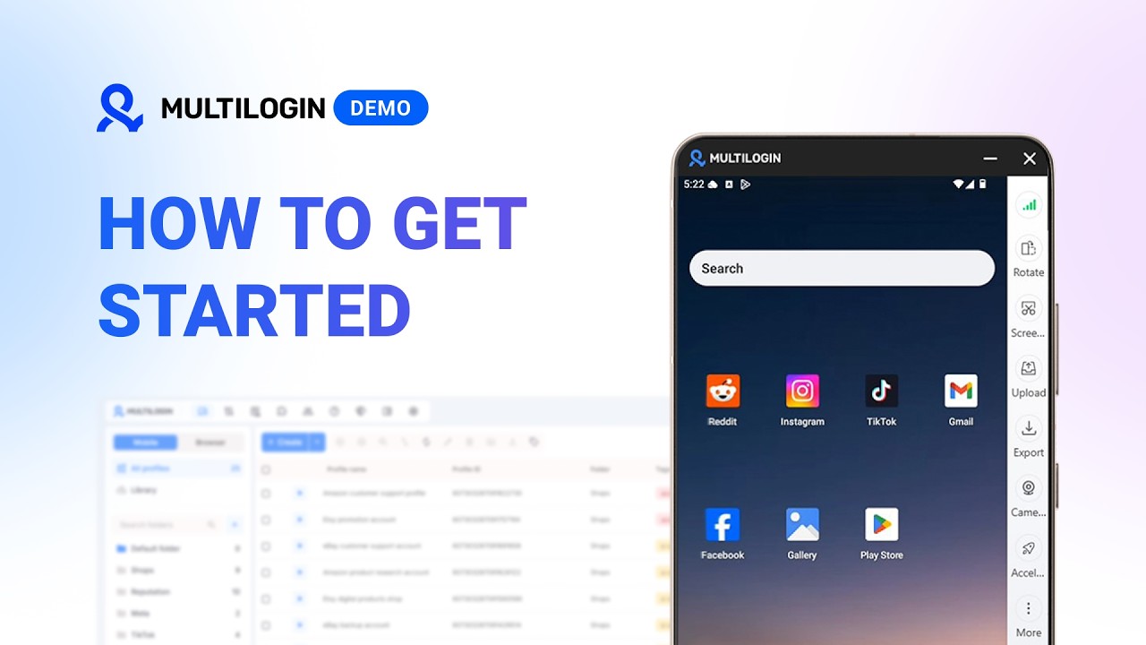 Multilogin onboarding: Cloud Android devices & Browser profiles