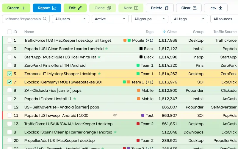 Binom - Traffic Source Integration