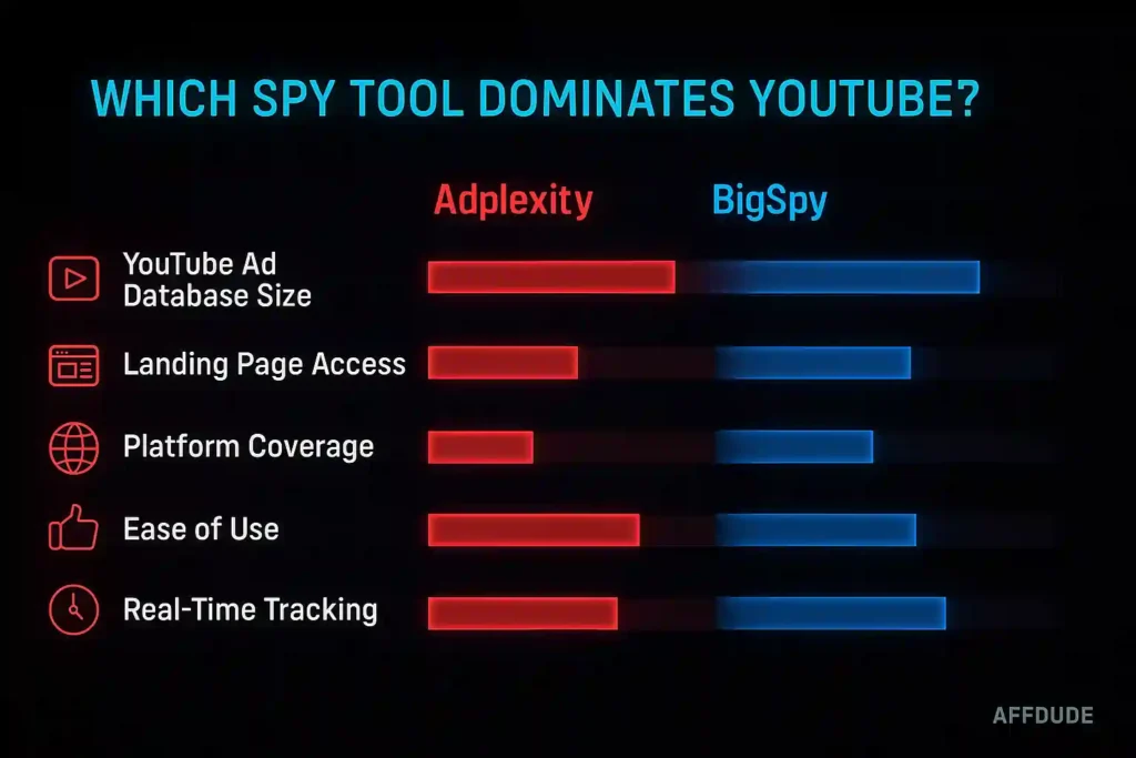 Adplexity YouTube vs BigSpy for YouTube Ads Spy