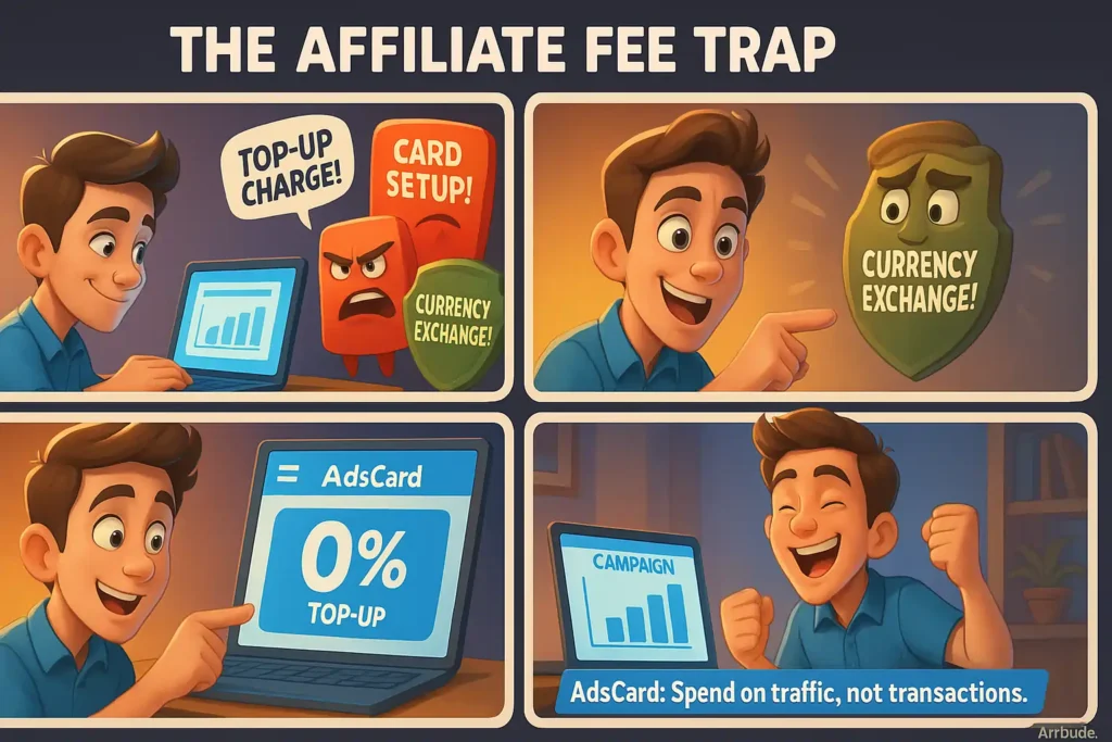 Adscard - Affiliate Fee Trap Meme