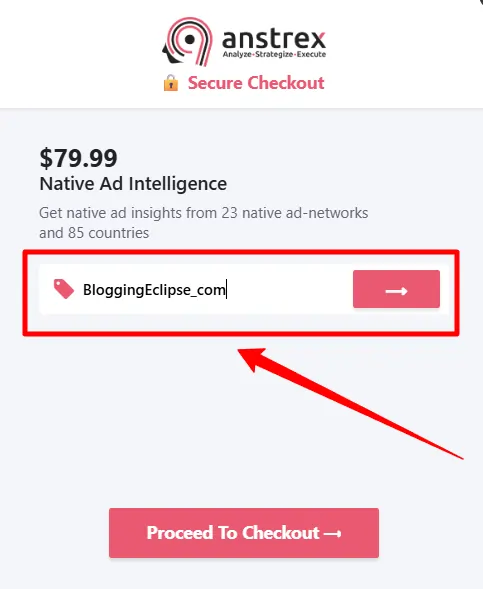 Anstrex - Enter your coupon code