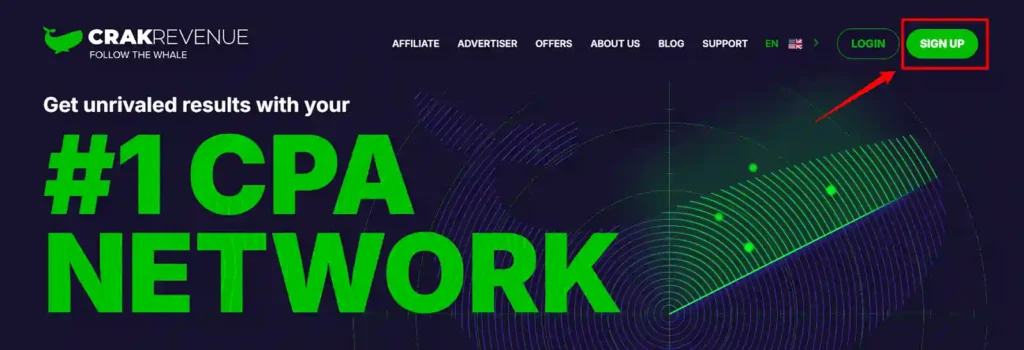 CrakRevenue Sign Up