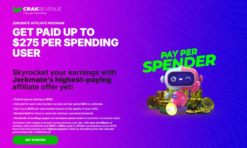 Jerkmate Affiliate Program on CrakRevenue