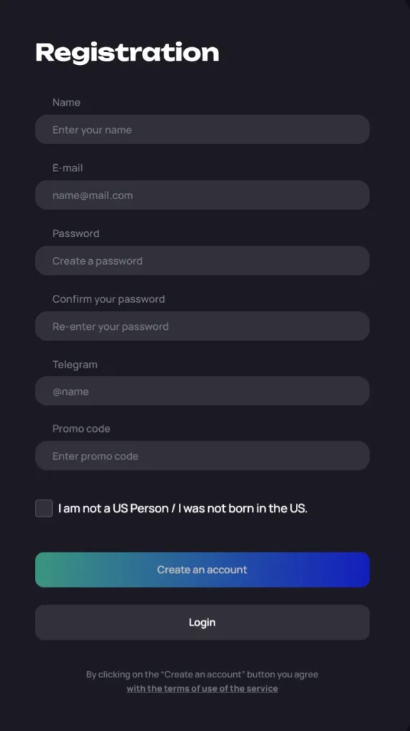 Register for an AdsCard account