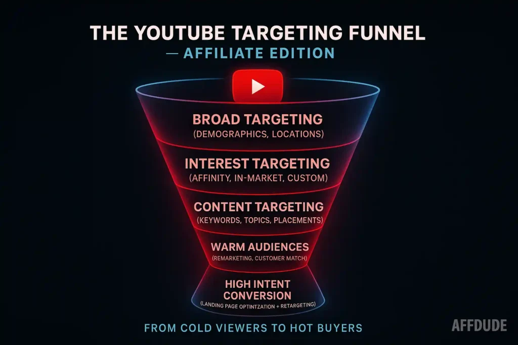 YouTube Ads Targeting Funnel