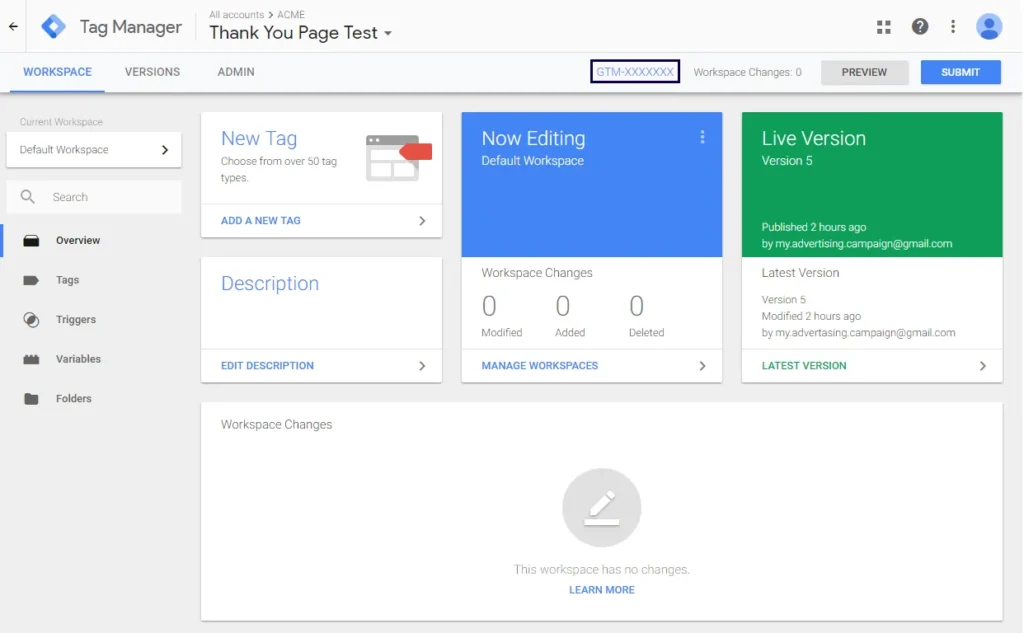 Voluum - Thank You Page Test Code