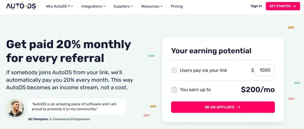 AutoDS Affiliate Program