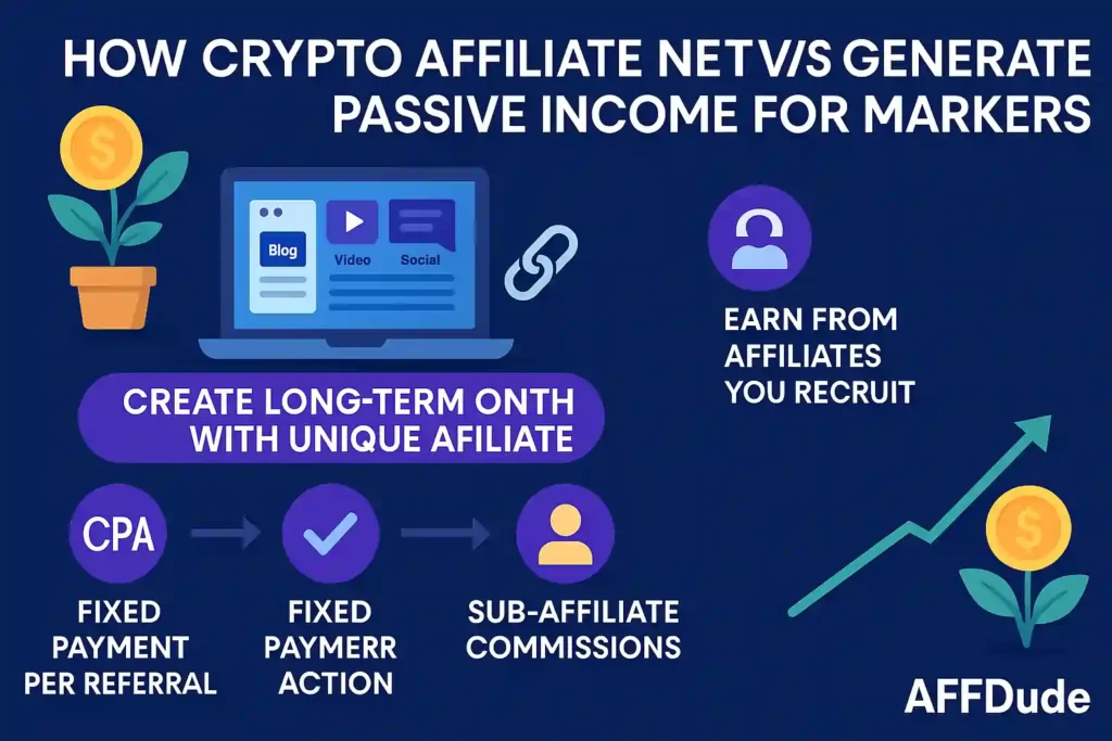 Crypto Affiliate Networks Generate Passive Income for Marketers