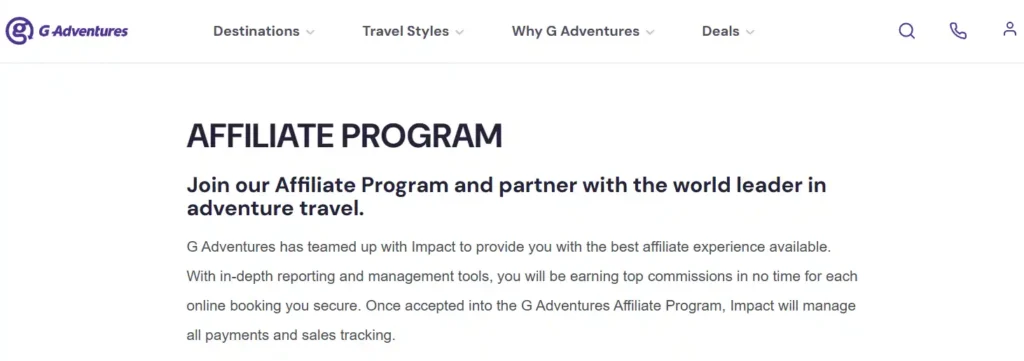 G Adventures Affiliate Program