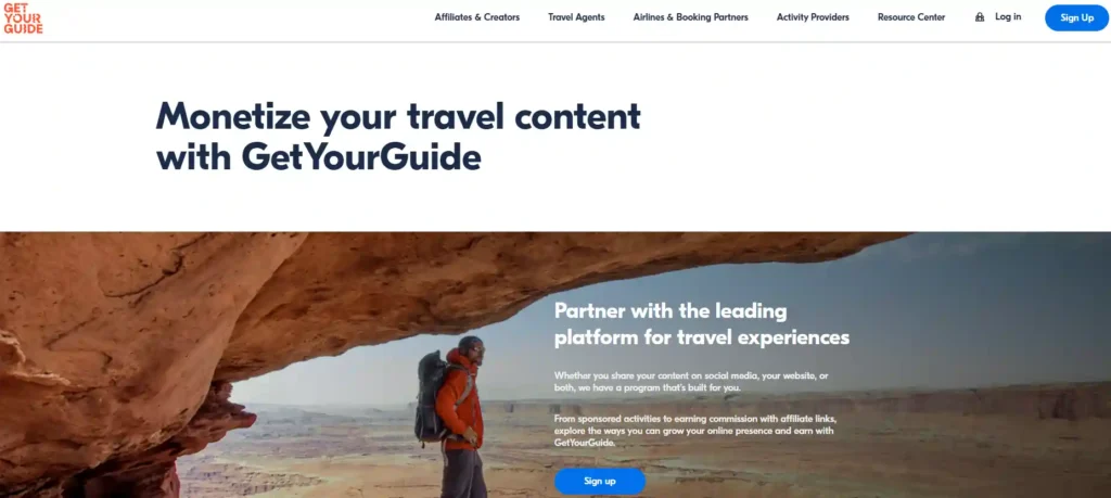GetYourGuide Partner Program