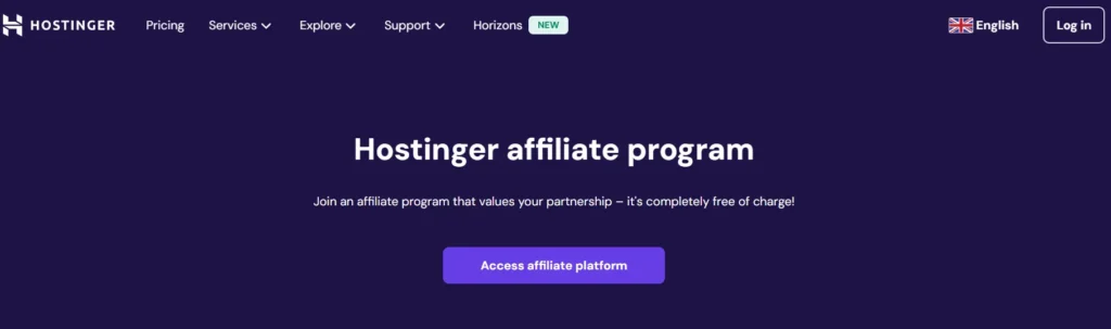 Hostinger Affiliate Program