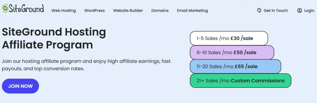 SiteGround Affiliate Program