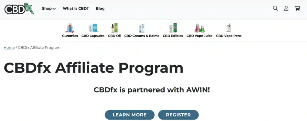 CBDfx Affiliate Program
