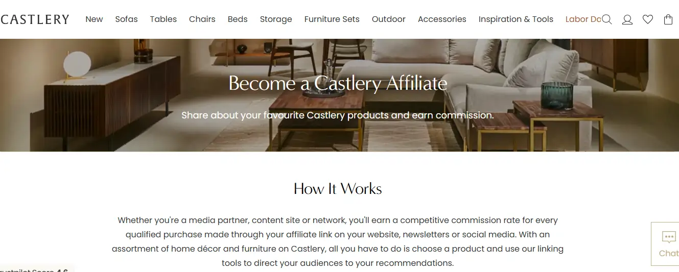 Castlery Affiliate Program