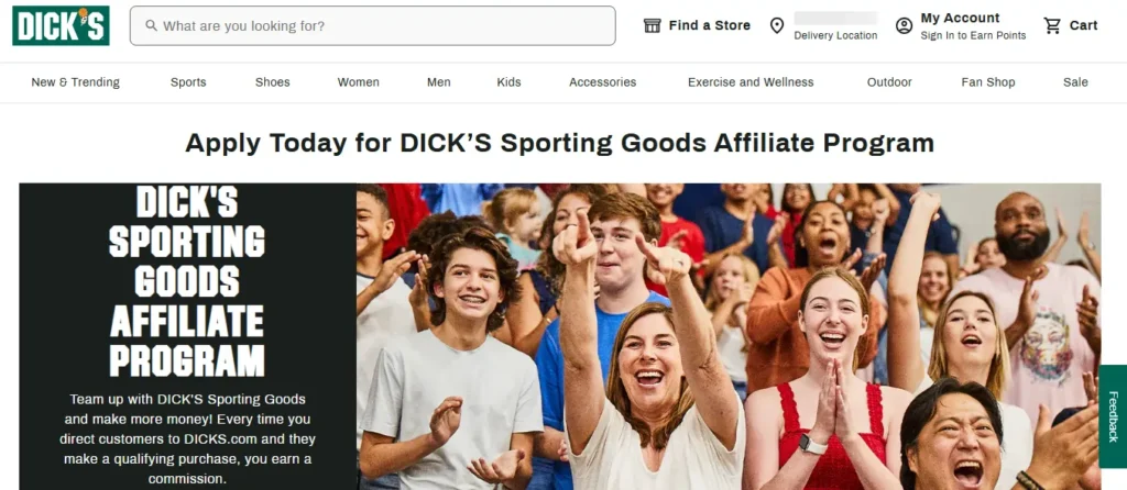 DICK'S Sporting Goods Affiliate Program