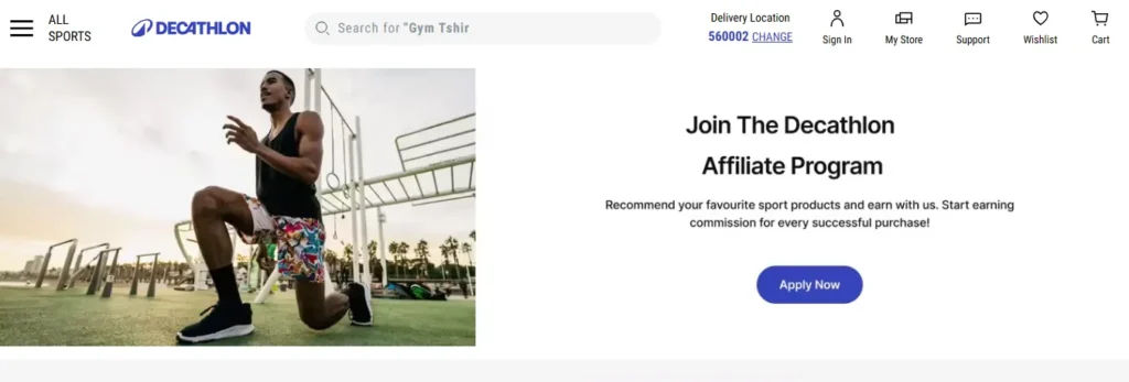 Decathlon Affiliate Program