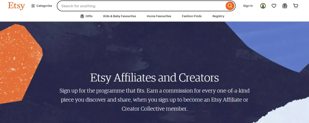 Etsy Affiliate Program