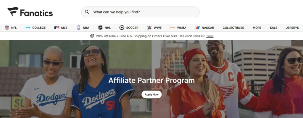 Fanatics Affiliate Program