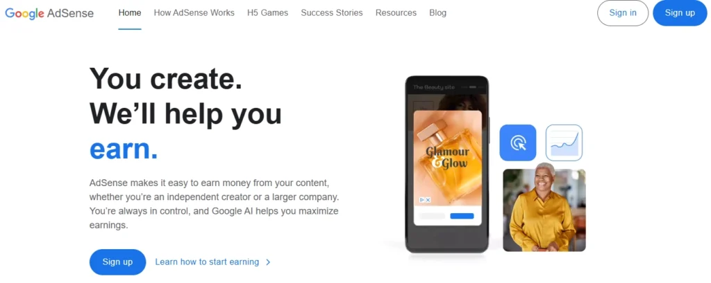 Google AdSense Ad network