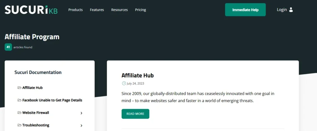 Sucuri Affiliate Program