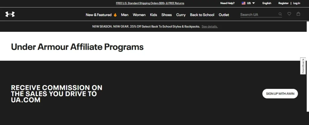 Under Armour Affiliate Program