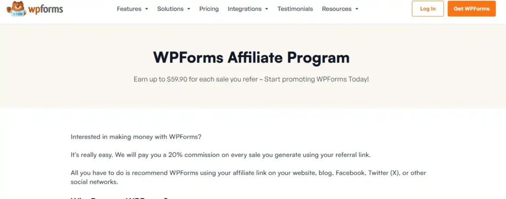 WPForms Affiliate Program
