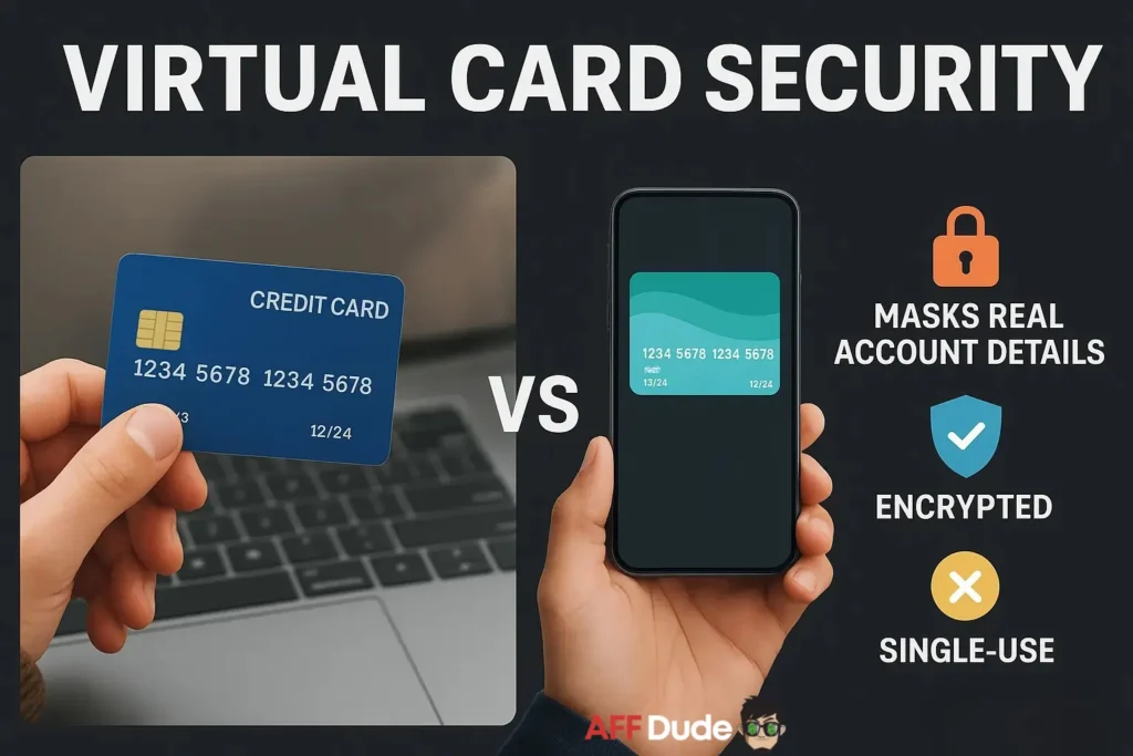 Digital virtual card for secure online payments_