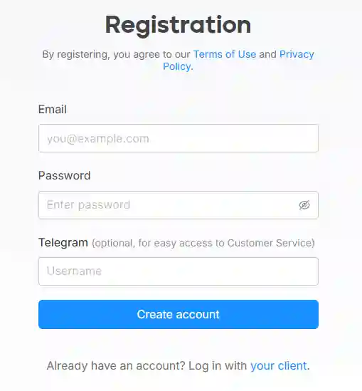 Create Account on OctoBrowser