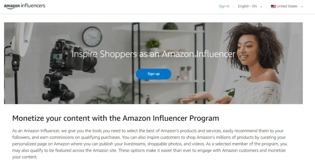 Amazon Influencer Program