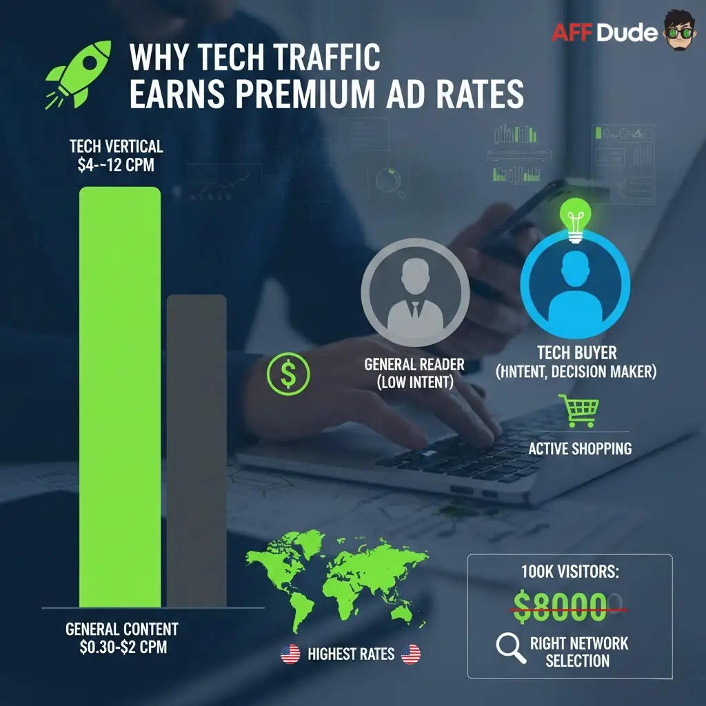 Ad Networks for Tech News and Gadget Review Sites CPM Rates