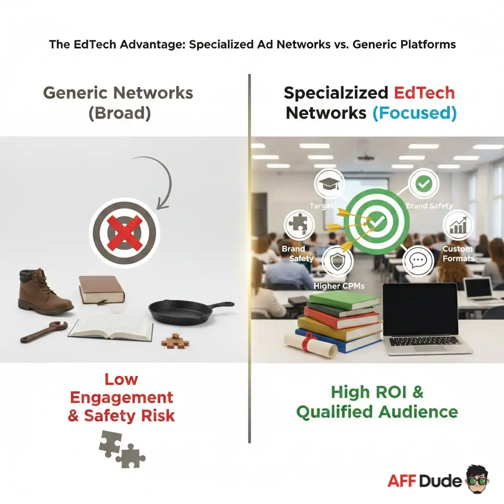Education and EdTech Ad Networks vs Generic Networks