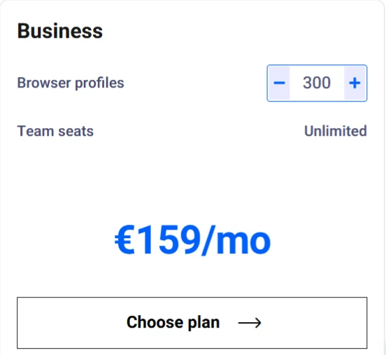 Multilogin Monthly Business Plan