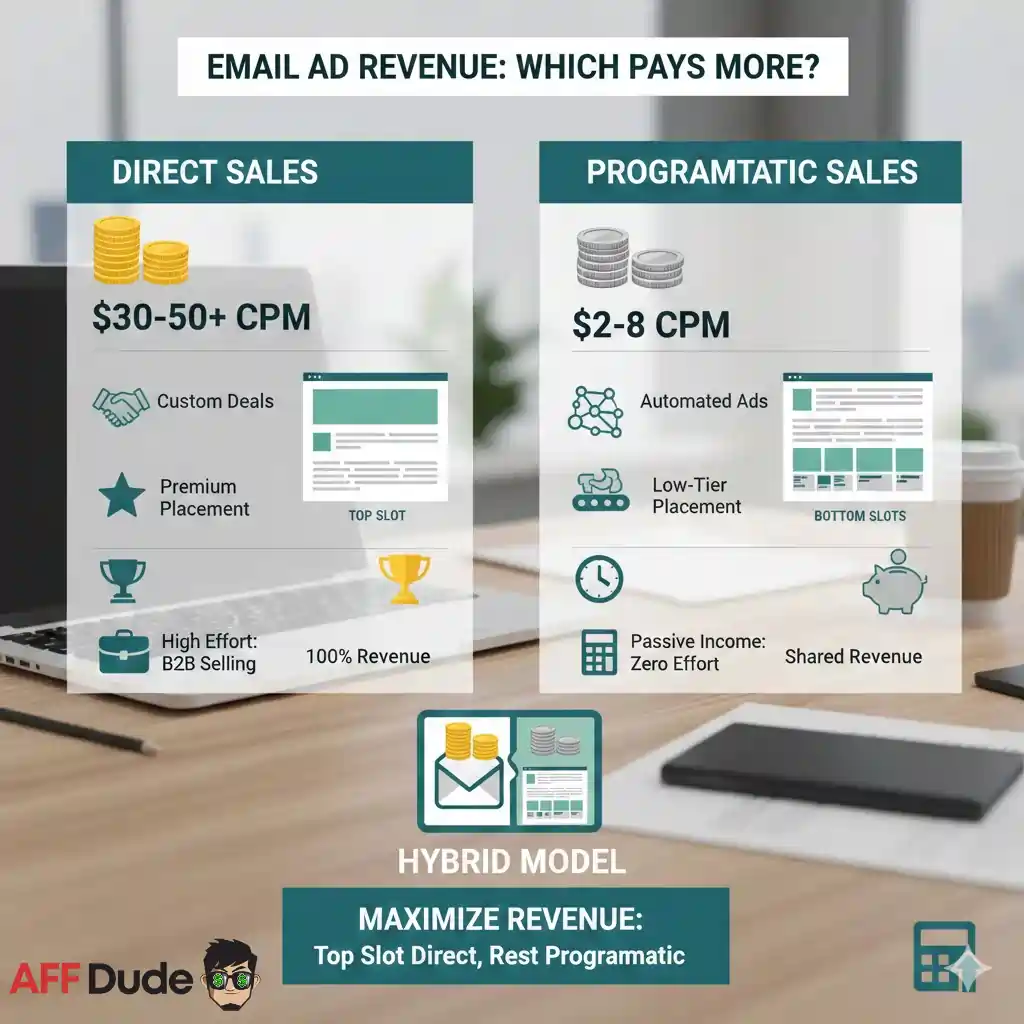 Programmatic vs. Direct Sales on Email Ad Networks