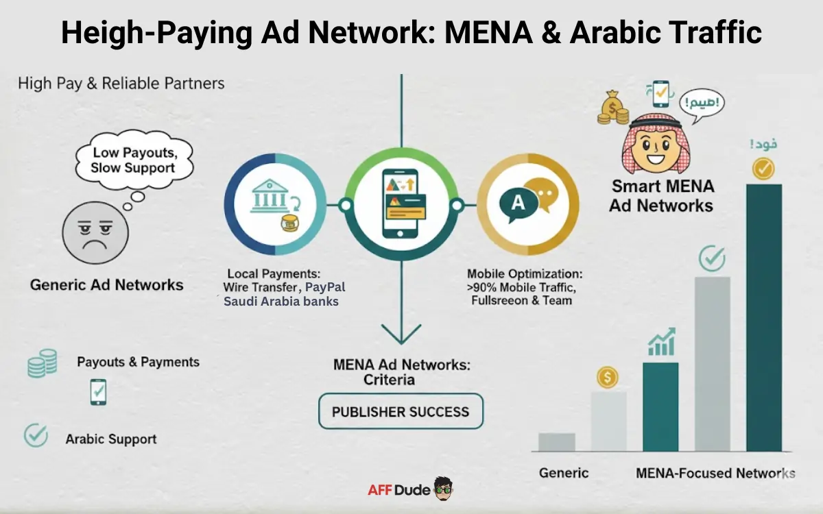 High-Paying Ad Networks for MENA & Arabic Traffic