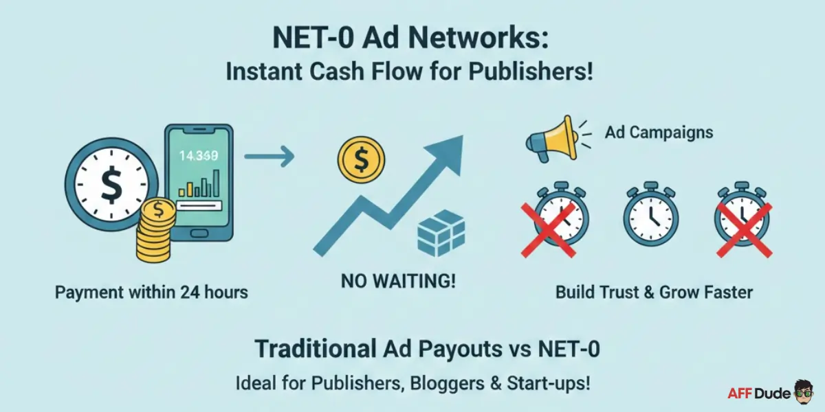Instant Payout NET-0 Ad Networks for Publishers