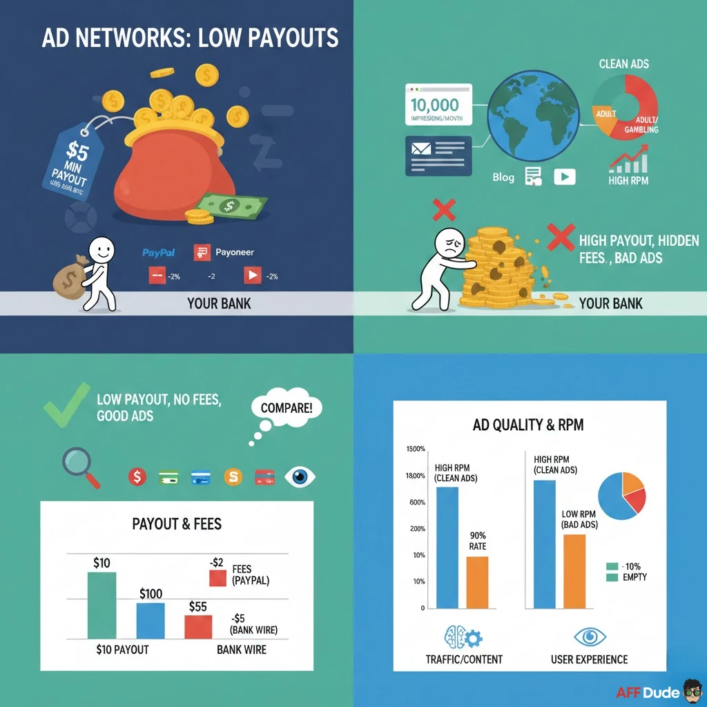 Key Factors to Compare in Low Payout Ad Networks