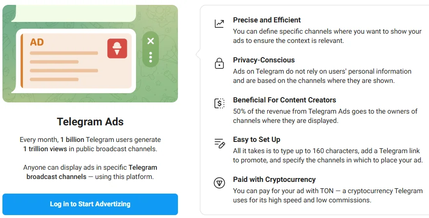 Telegram Official Ad Platform