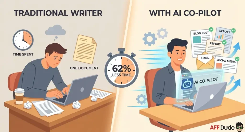 content marketer vs AI-assisted content marketer