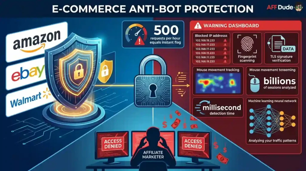 Websites blocking affiliate scraping to prevent data