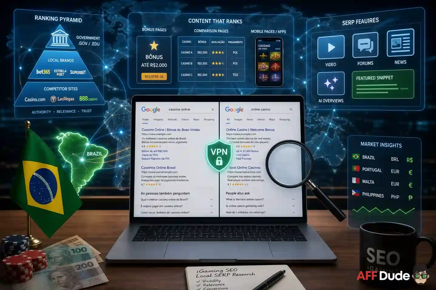 Check Local SERPs For iGaming GEO Verification
