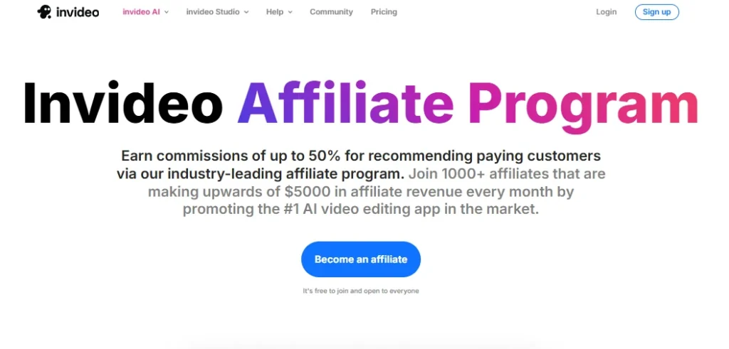 InVideo Affiliate Program
