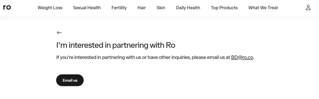 Ro Telehealth Affiliate Program