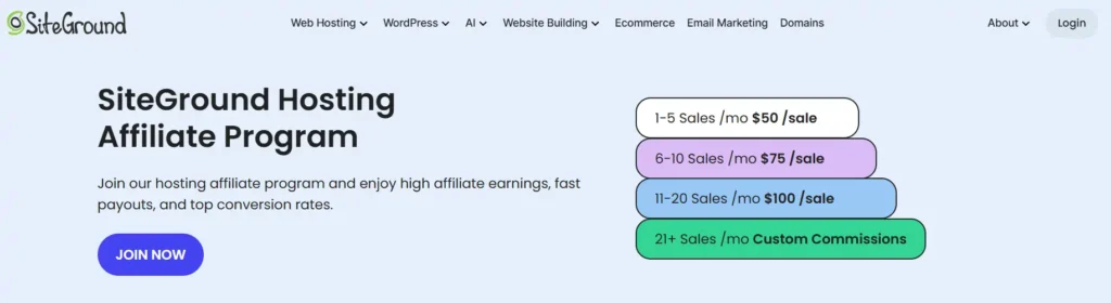 SiteGround Affiliate Program