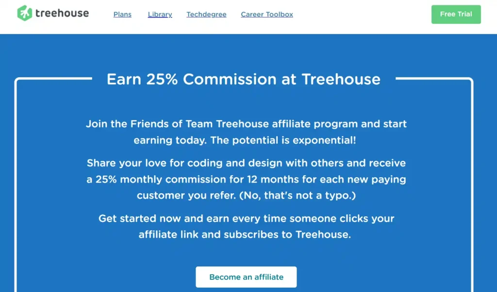 Treehouse Affiliate Program