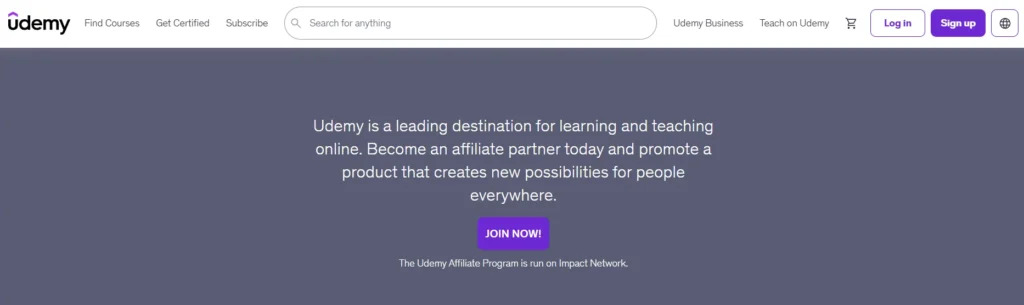 Udemy Affiliate Program