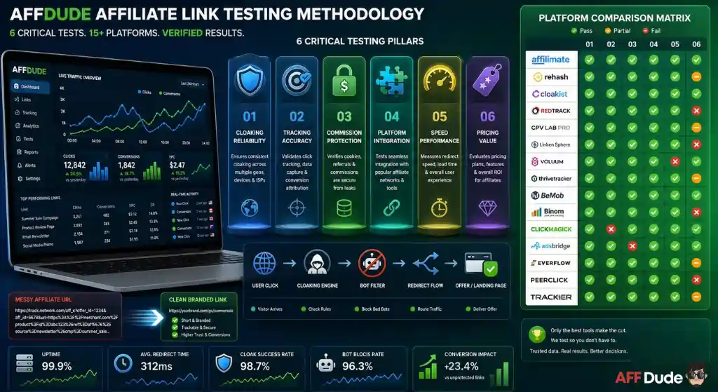 AFFDude reviewing link cloaking and tracking software performance