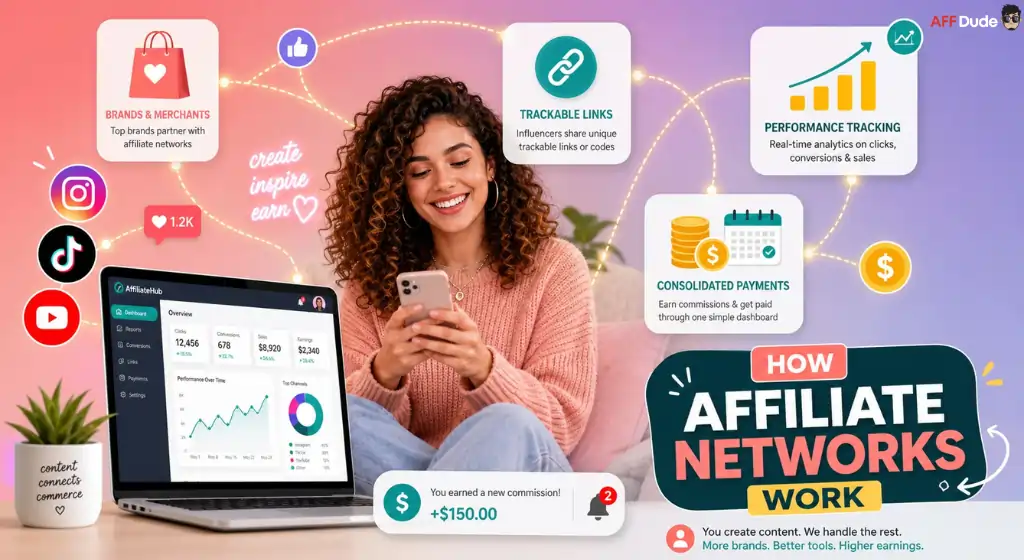 Affiliate networks connecting influencers with brands