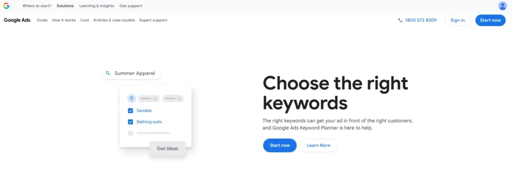 Google Keyword Planner