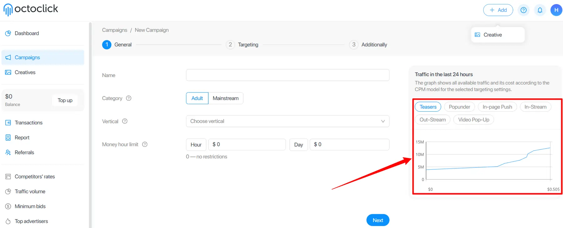 OctoClick Ad Formats