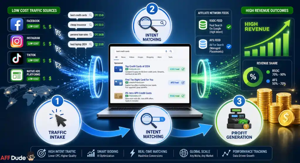 Search arbitrage affiliate network overview